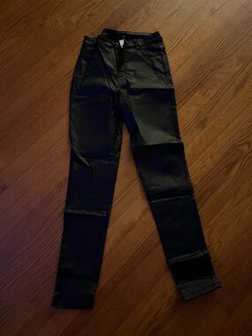 Pleather black Jeans